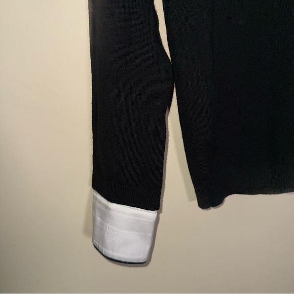 ALICE + OLIVIA Justina Combination Wool Bow Sweater Silk and wool sweater XS - Picture 9 of 12